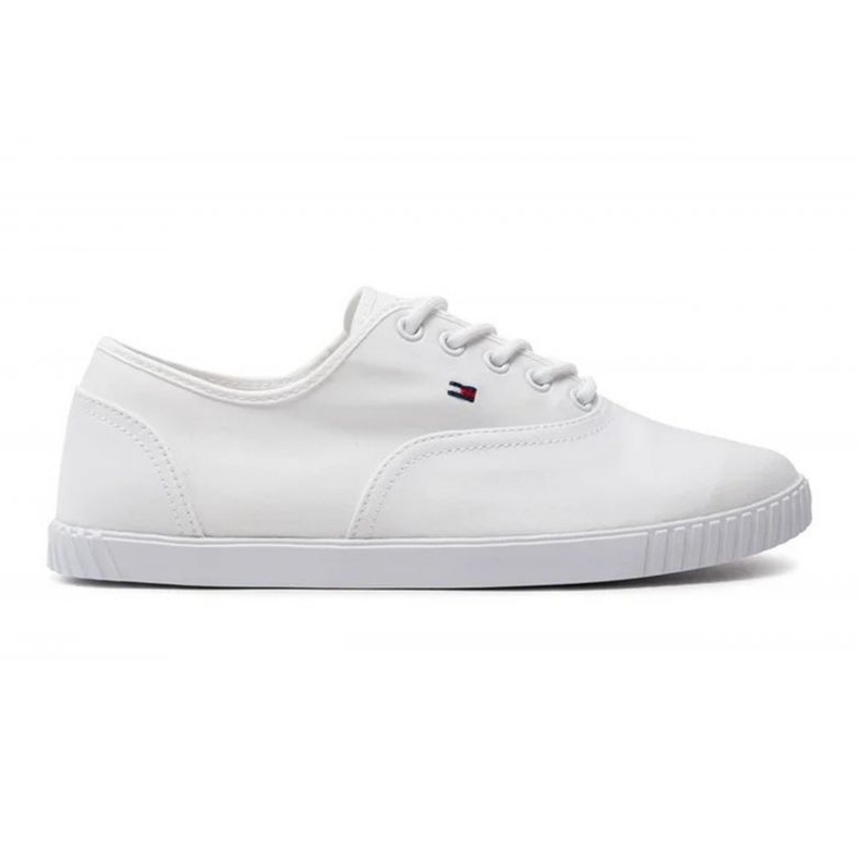 Tommy Hilfiger Tênis de lona com cadarço W FW0FW07805YBS branco