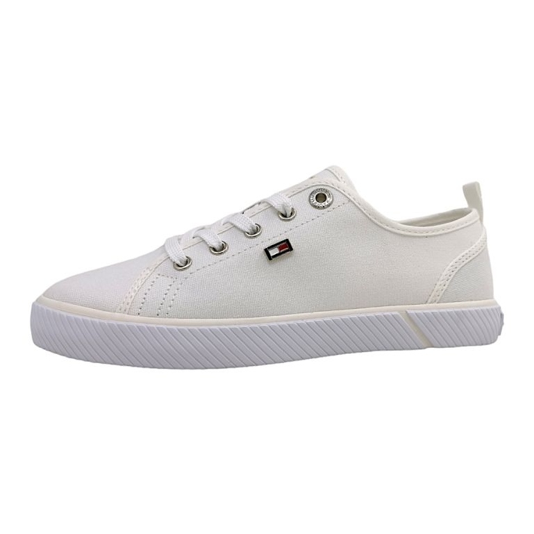 Tênis Tommy Hilfiger Vulc Canvas W FW0FW08063YBS branco