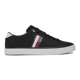 Sapatos Tommy Hilfiger Hi Vulc Low Stripes Mesh M FM0FM04946BDS preto