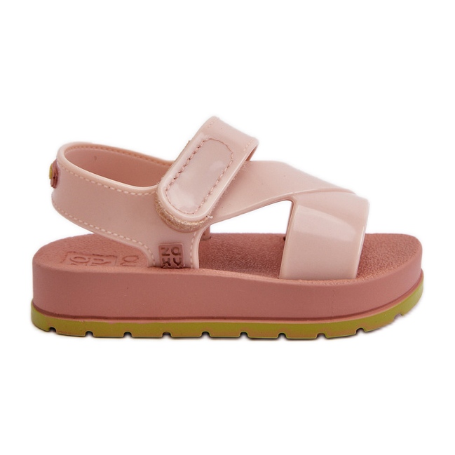Sandálias infantis de velcro perfumadas ZAXY LL385002 Rosa claro