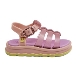 Sandálias infantis perfumadas com velcro ZAXY NN385020 Roxo tolet