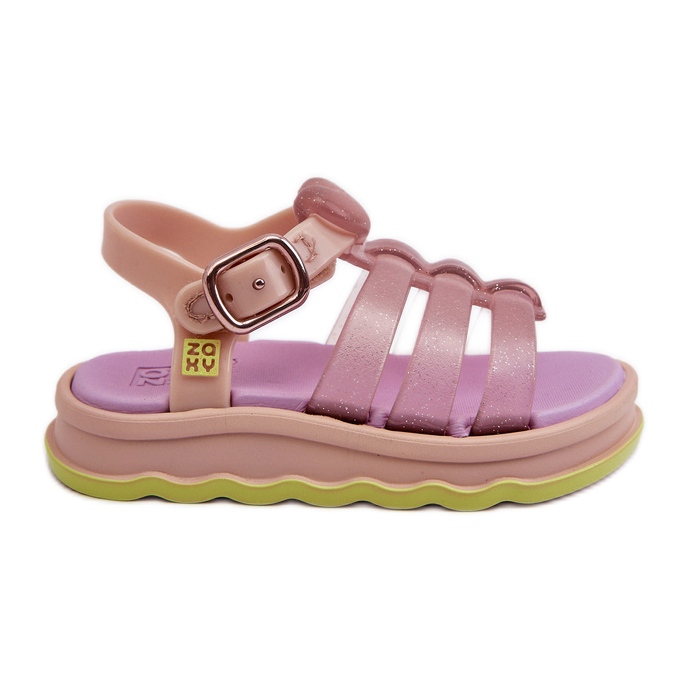 Sandálias infantis perfumadas com velcro ZAXY NN385020 Roxo tolet