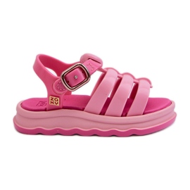 Sandálias infantis perfumadas com velcro ZAXY NN385018 rosa