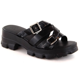 Chinelos de salto alto nude com aroma Zaxy W NN285043 INT2009A preto