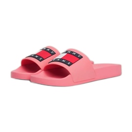 Chinelos Tommy Hilfiger Flag Pool Slide Ess EN0EN02115TIC rosa