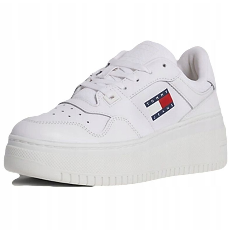 Tommy Hilfiger Retro Basket Flatform Ess Sapatos EN0EN02506YBS branco