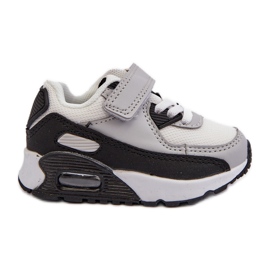 Tênis infantil com velcro cinza Krissandra