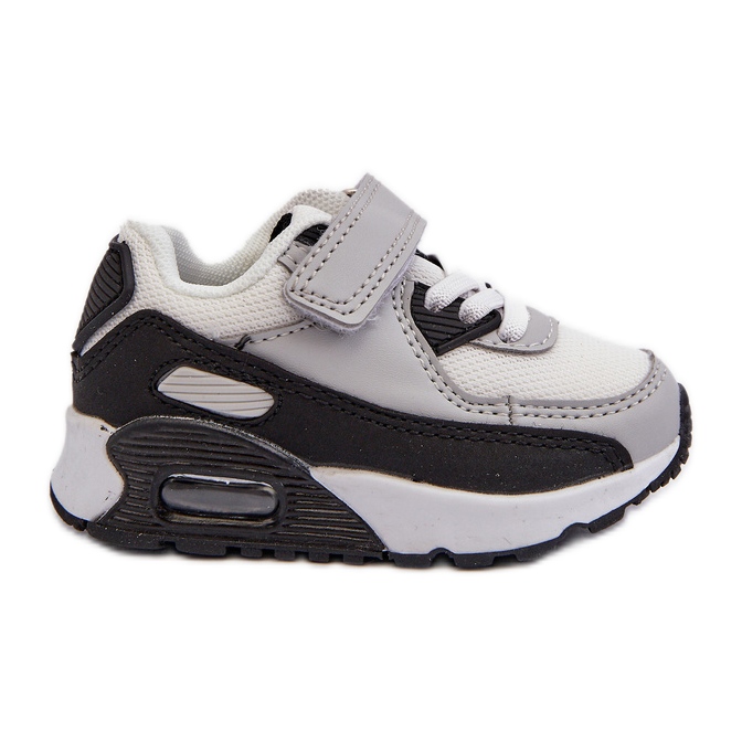 Tênis infantil com velcro cinza Krissandra