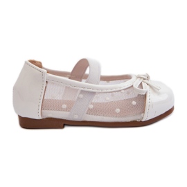 Sapatilhas infantis com laço, Jellema branco