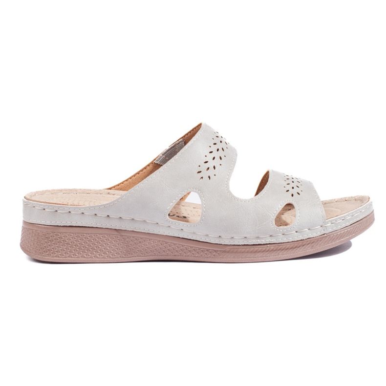 Chinelos femininos cinza confortáveis