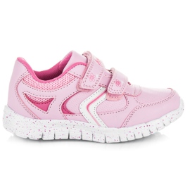 American Club Botas cor-de-rosa com velcro