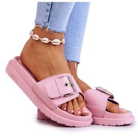 Chinelos Clássicos com Fivela Big Star JJ274A308 Rosa