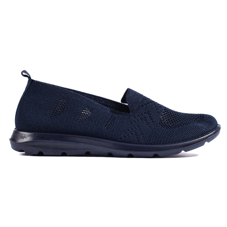 Slip on feminino em tecido azul marinho