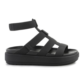 Sandálias gladiadoras de luxo Crocs Brooklyn 209557-060 preto