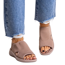 Sandálias plataforma marrom Rawia marrom