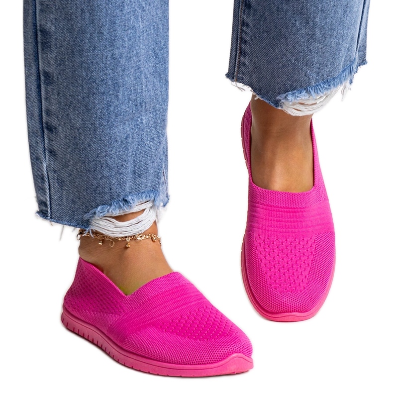 Tênis slip-on Shalha rosa escuro