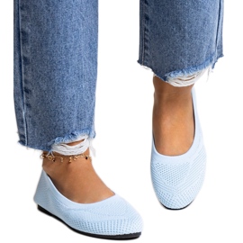 Sapatilhas de tecido azul da Yafia