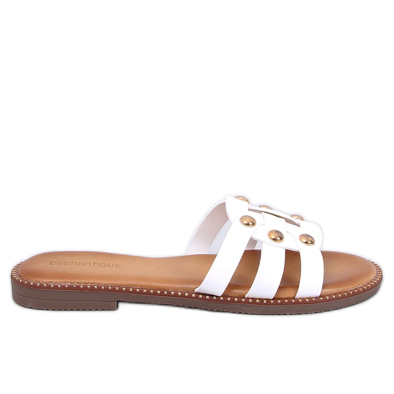 Chinelos femininos Losilla White branco