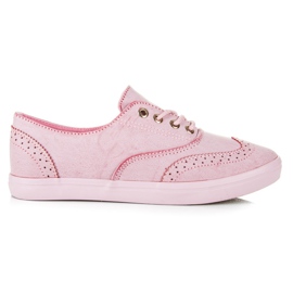 Marquiz tênis feminino amarrado rosa