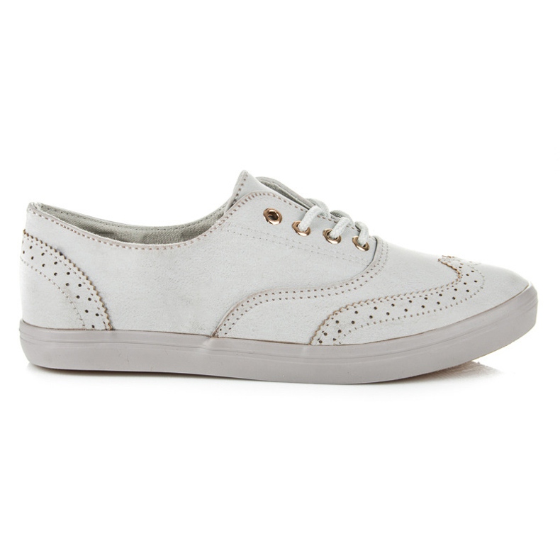 Marquiz Tênis femininos amarrados cinza