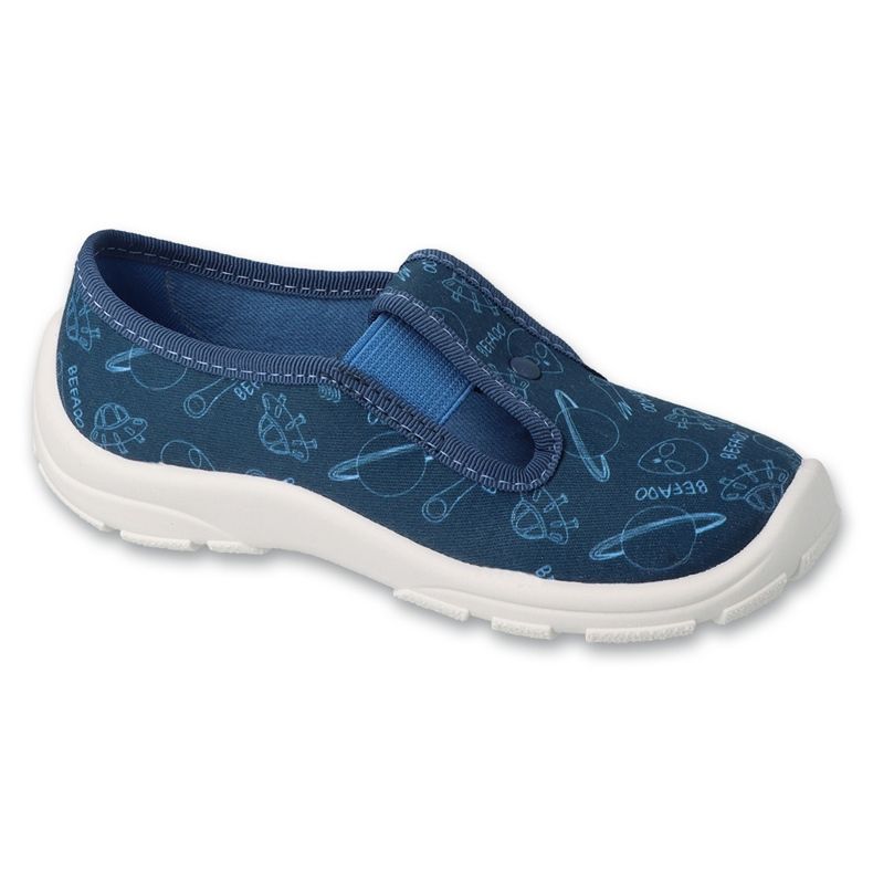 Chinelos infantis Befado com estampas 975X190 azul