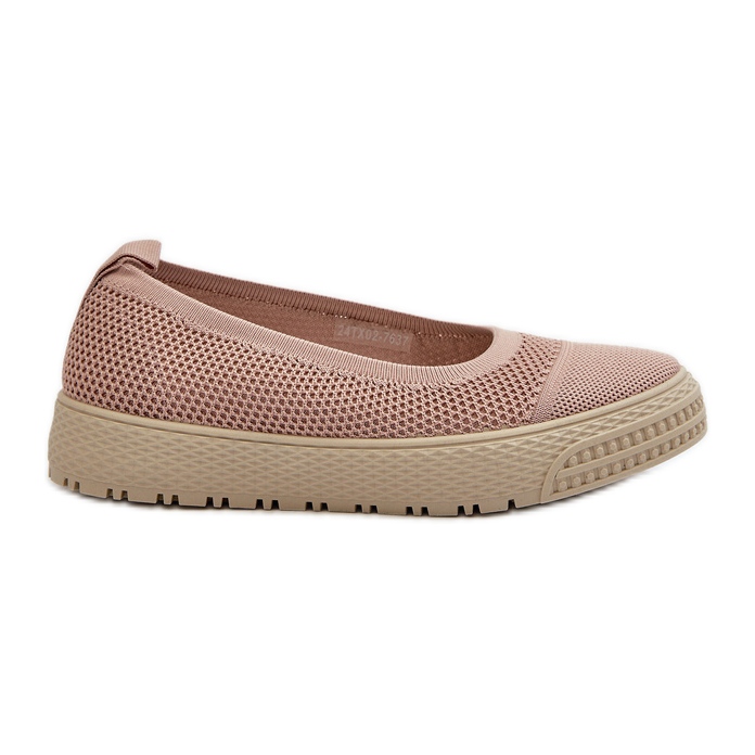 Tênis feminino plataforma slip-on rosa Pimadea