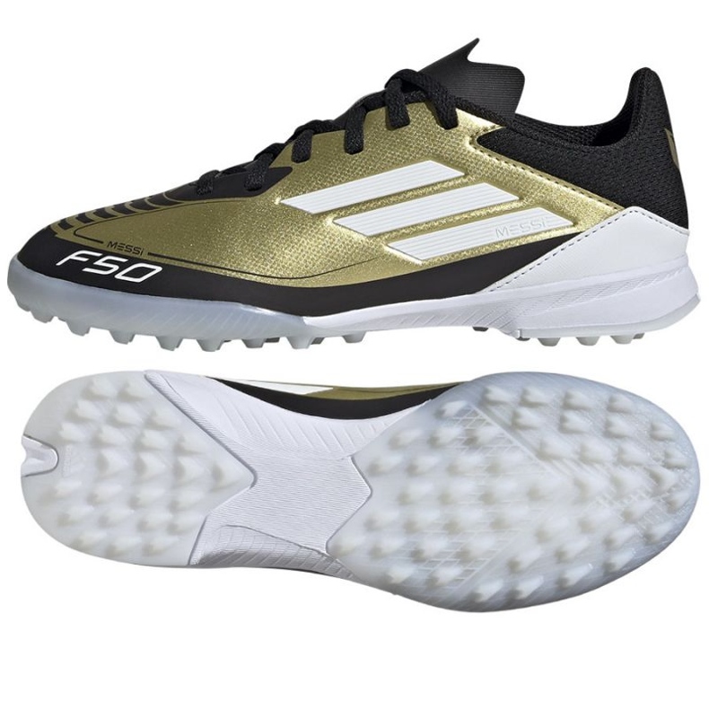 Tênis Adidas F50 League Messi Jr Tf IG9277 dourado