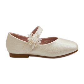 Sapatilhas infantis brilhantes com fecho de velcro, Bege Jeylin Sapatilhas infantis brilhantes com fecho de velcro, Bege Jeylin