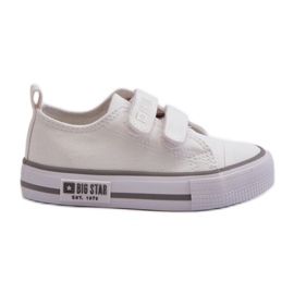 Tênis infantil com velcro Big Star LL374016 branco