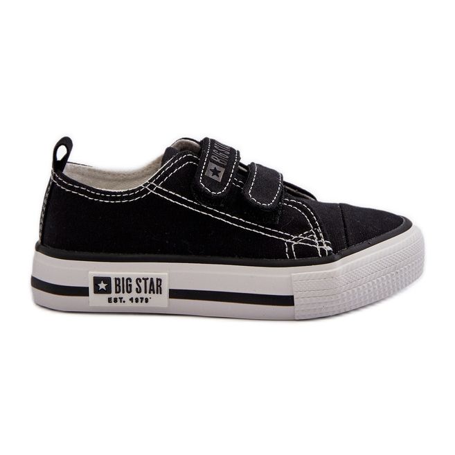 Tênis infantil com velcro Big Star LL374015 preto