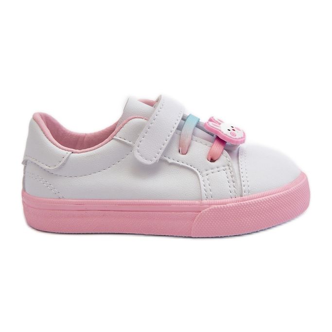 Tênis infantil tênis com alfinete, Pennyn branco e rosa