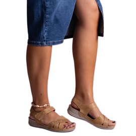 Sandálias plataforma Nural castanhas marrom