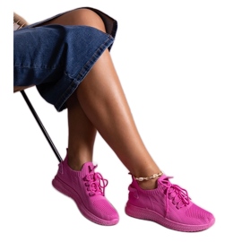 Tênis esportivo Khitam rosa escuro