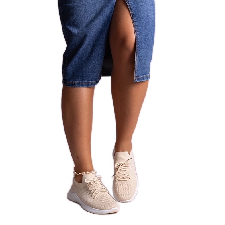 Tênis esportivo Muaza bege