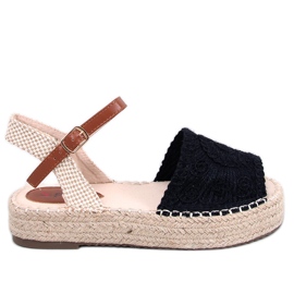 Boho Ingram Sandália espadrille preta preto Boho Ingram Sandália espadrille preta preto