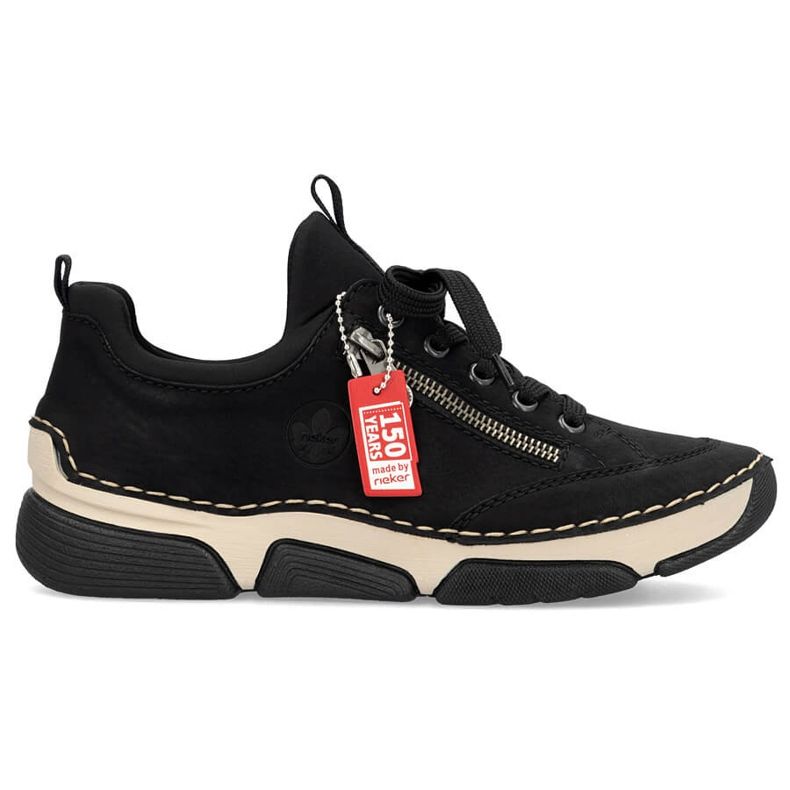 Sapatos pretos femininos confortáveis ​​Rieker 45973-00