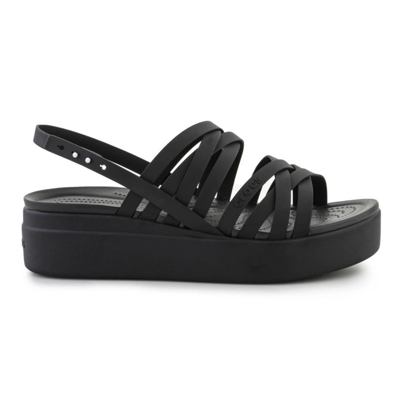 Sandálias Crocs Brooklyn Strappy Lowwdg 206751-001 preto
