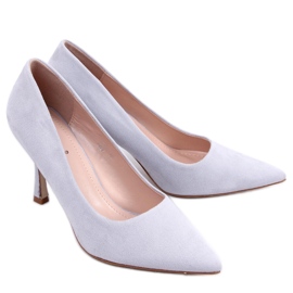 Sapatilhas femininas de camurça Giorgia Grey cinza