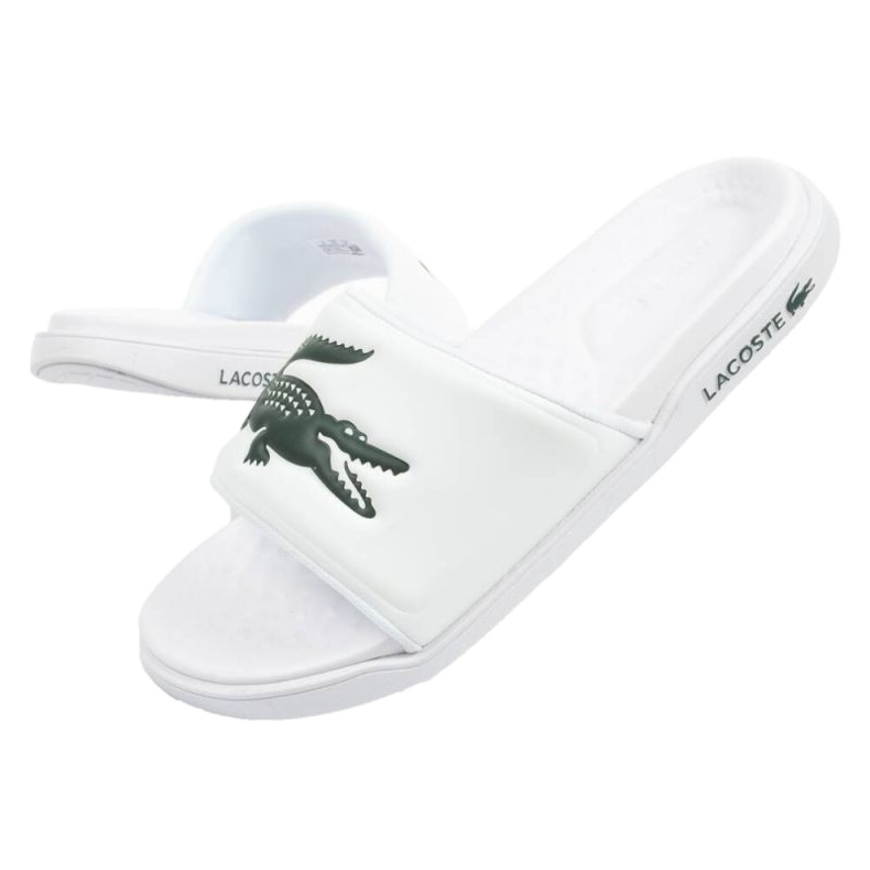Chinelos Lacoste Croco Dualiste 201R5 743CMA00201R5 branco