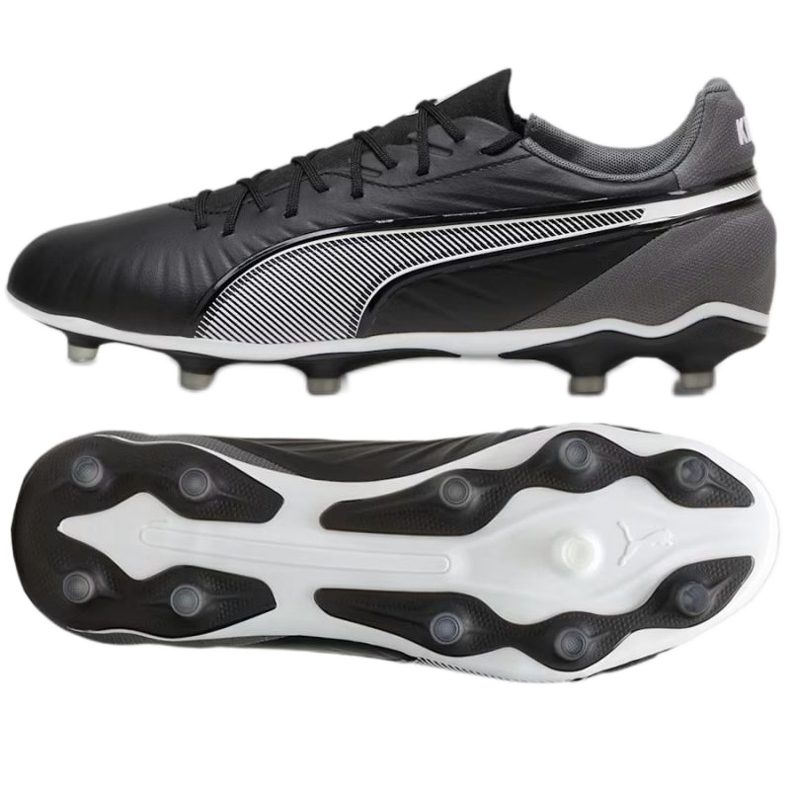 Chuteiras Puma King Match FG/AG 107863-01 preto