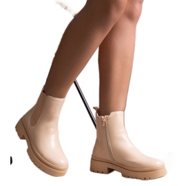 Botas clássicas com isolamento bege da Edina