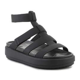 Sandálias gladiadoras de luxo Crocs Brooklyn 209557-060 preto