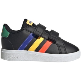 Sapatos Adidas Grand Court Lifestyle Hook e Loop HP8918 preto