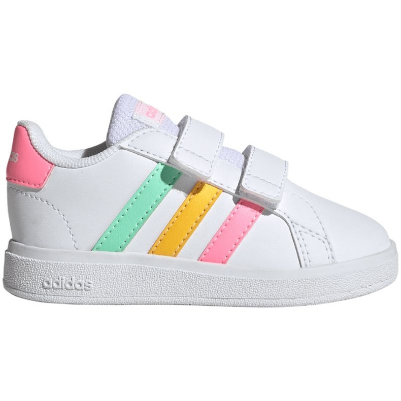 Sapatos Adidas Grand Court Lifestyle Hook e Loop HP8917 branco
