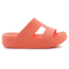 Chinelos Crocs Getaway Platform H-Strap 209409-84F laranja