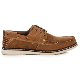 New Age Mocassim com cadarço marrom