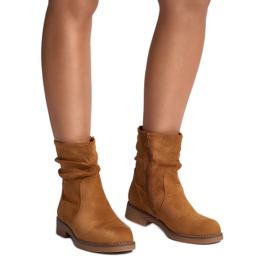 Botas de cowboy marrons femininas castanho