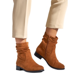 Botas de cowboy marrons femininas castanho