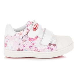 American Club Tênis feminino com flores rosa branco