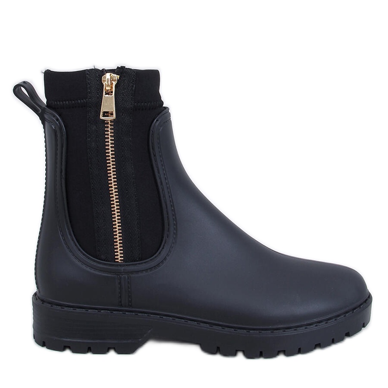 Botas Chelsea femininas abaixo pretas preto
